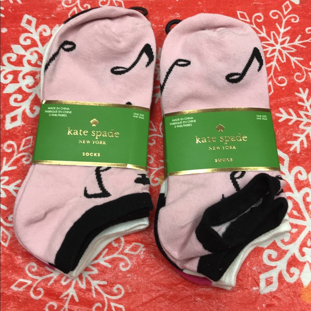 NEW KATE SPADE SOCKS. PACK OF THREE
